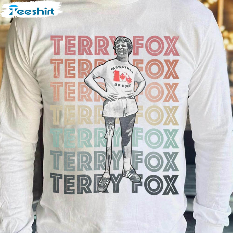 Ryan Reynolds Terry Fox Retro Shirt, Trendy Dear Terry Unisex T-shirt Long Sleeve