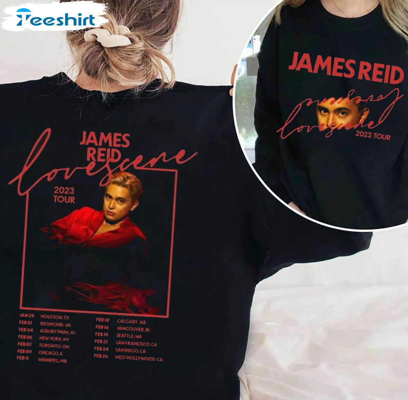 James Reid Lovescene Tour 2023 Shirt, Lovescene Tour Trendy Crewneck Short Sleeve