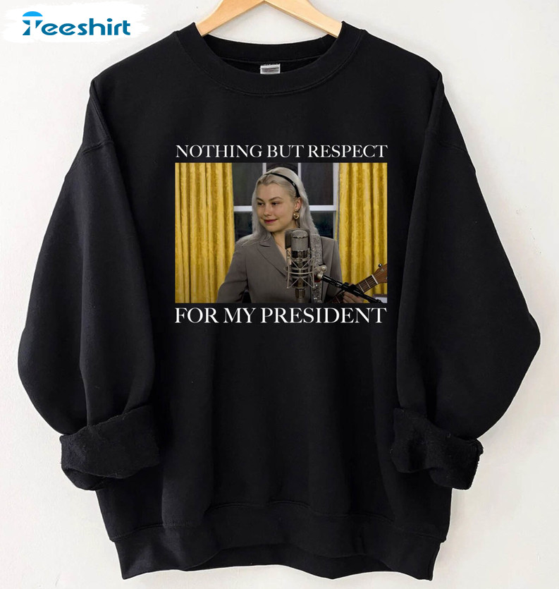 Phoebe Bridgers For President Funny Shirt, Trendy Long Sleeve Unisex Hoodie