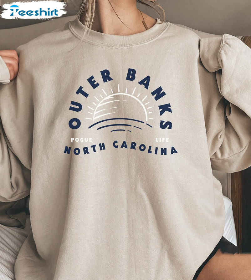 Outer Banks Vintage Shirt, Trendy Pogue Life Unisex Hoodie Short Sleeve