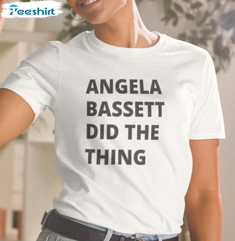 Angela Bassett Did The Thing Vintage Shirt, Trendy Ariana Dubose Bafta Rap Short Sleeve Crewneck