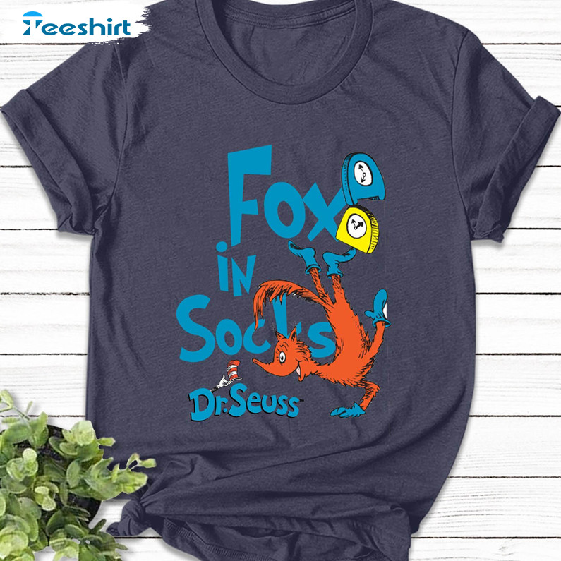 Fox In Socks Dr Seuss Shirt, Dr Sess Day Unisex Hoodie Short Sleeve