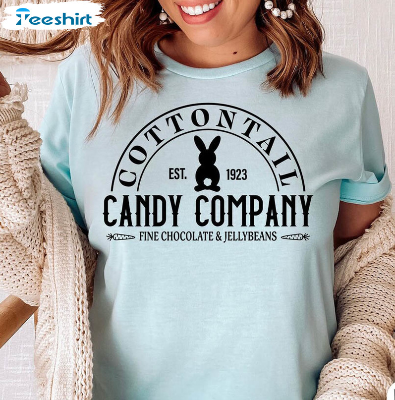 Cottontail Candy Company Easter Vintage Shirt, Easter Day Crewneck Short Sleeve