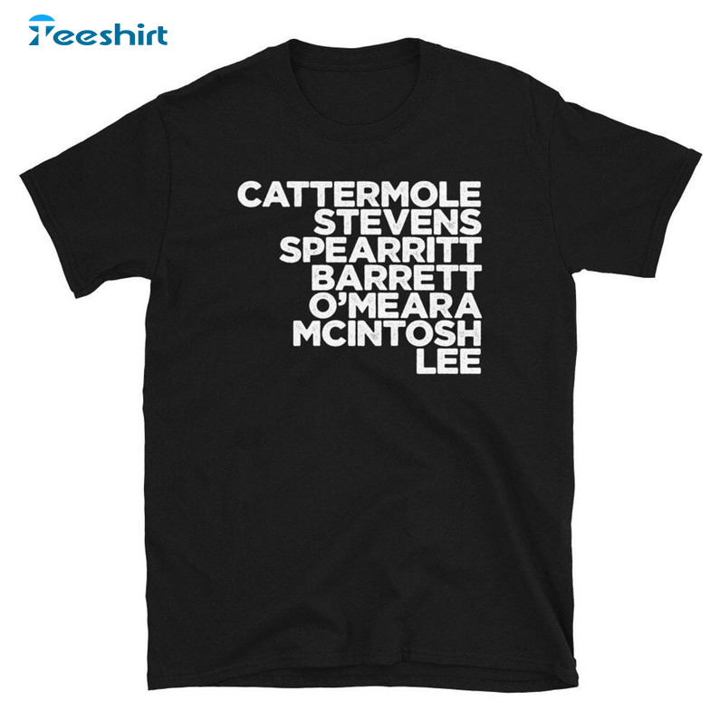 Cattermole Stevens Spearritt Barrett O Meara Mcintosh Lee Trendy Sweatshirt, Short Sleeve