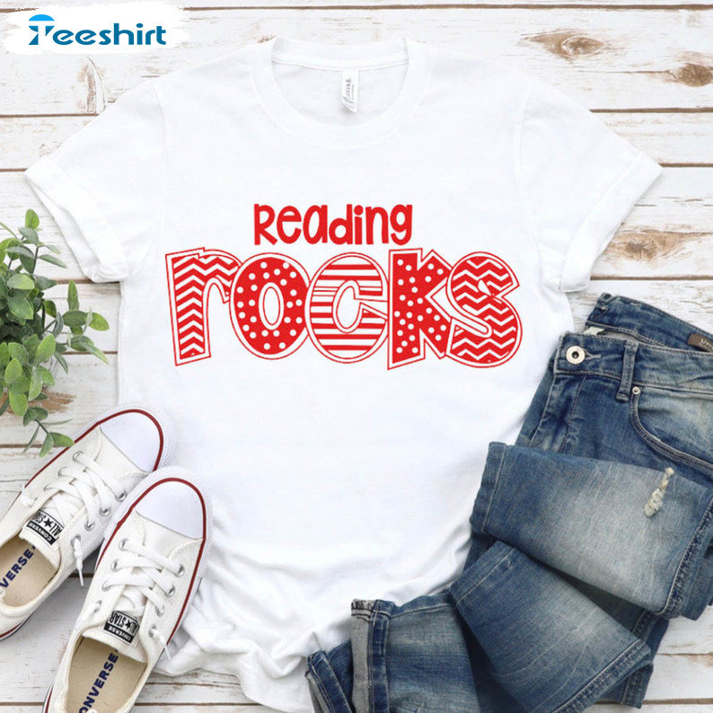 Reading Rocks Read Across America Trendy Sweatshirt, Unisex T-shirt