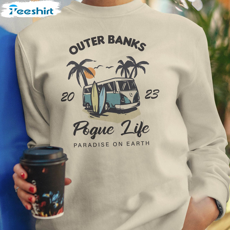 Outer Banks Pogue Life 2023 Vintage Shirt, Trendy Long Sleeve Unisex Hoodie