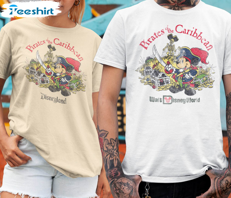 Retro Disney Pirates Shirts Pirates Of Caribbean Disneyland Family Shirt