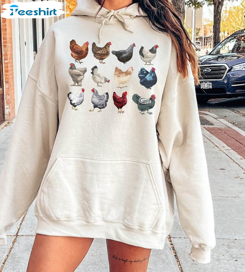 Chicken Sweatshirt , Easter Day Chicken Sweatshirt Crewneck