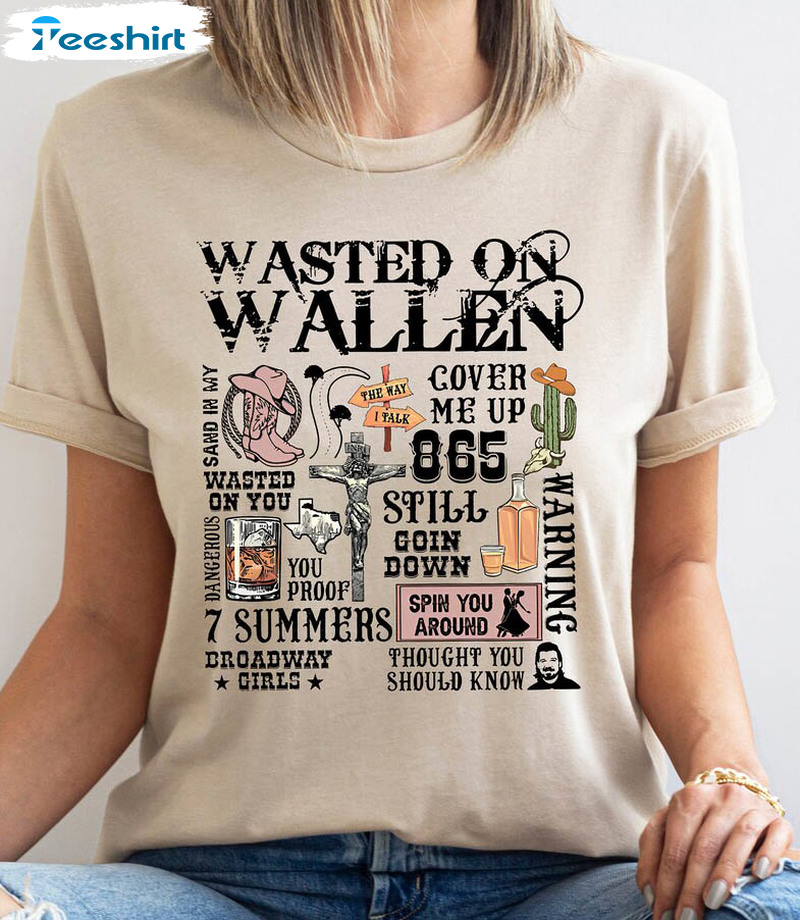 Wasted On Wallen Shirt, Goin Down Crewneck Unisex Hoodie