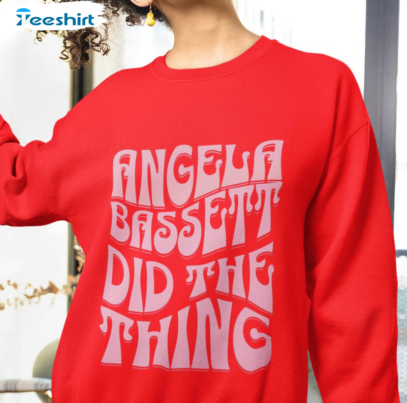 Angela Basset Meme Shirt, Did The Thing Meme Long Sleeve Unisex T-shirt