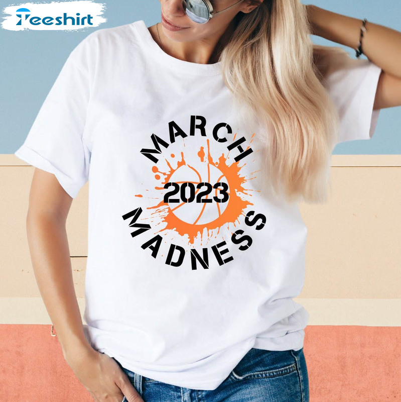 March Madness 2023 Shirt, March Basketball Bracket Unisex Hoodie Long Sleeve