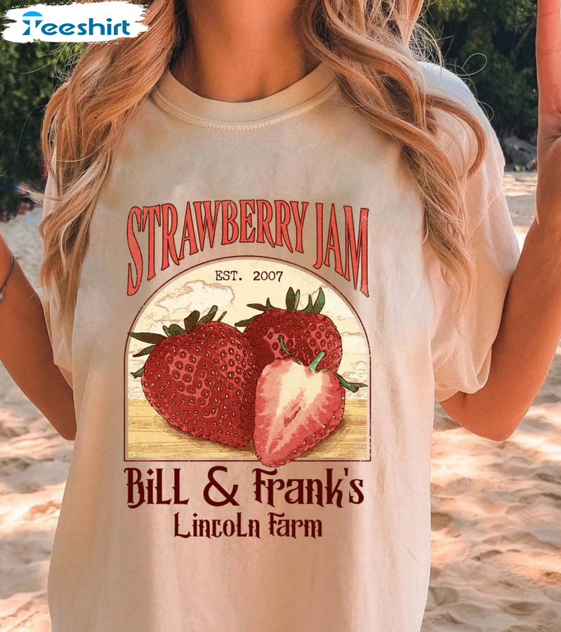 Bill And Frank Strawberry Shirt, The Last Of Us Short Sleeve Sweatshirt