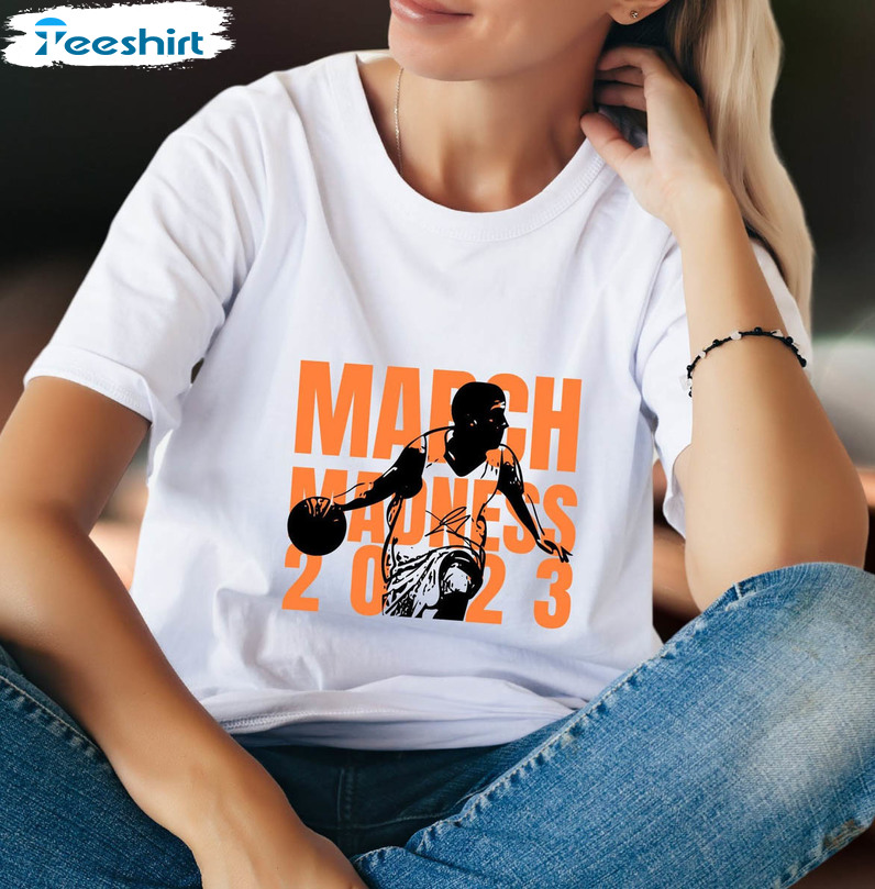 March Madness 2023 Trendy Shirt, March Basketball Bracket Unisex T-shirt Crewneck