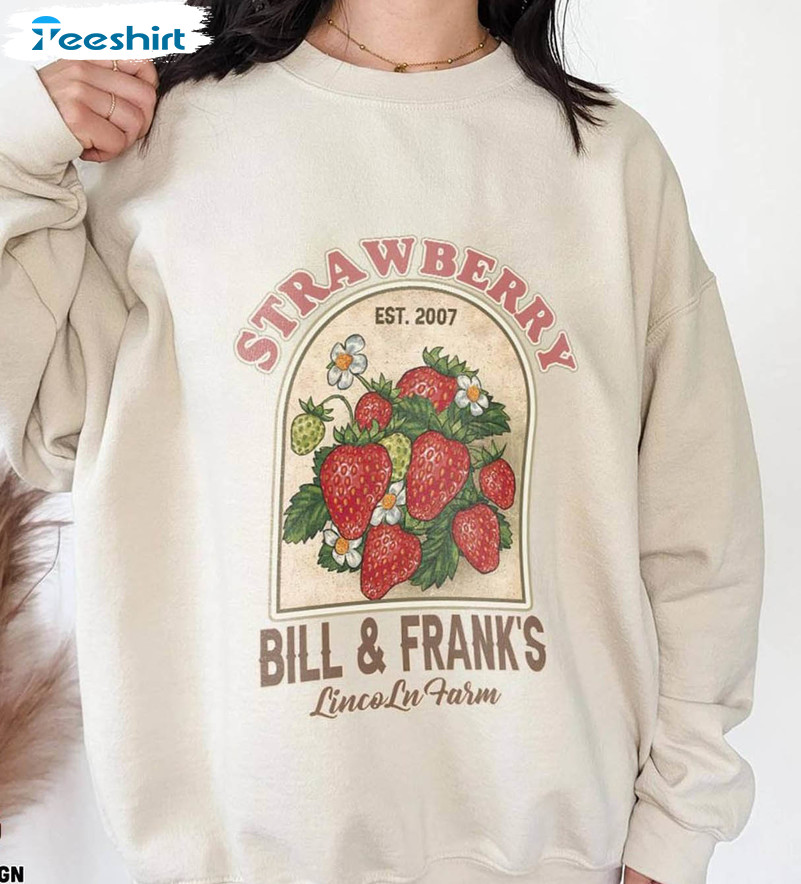 Strawberry Farm Lgbtq Trendy Shirt, Bill And Frank Love Is Love The Last Of Us Sweatshirt Unisex Hoodie