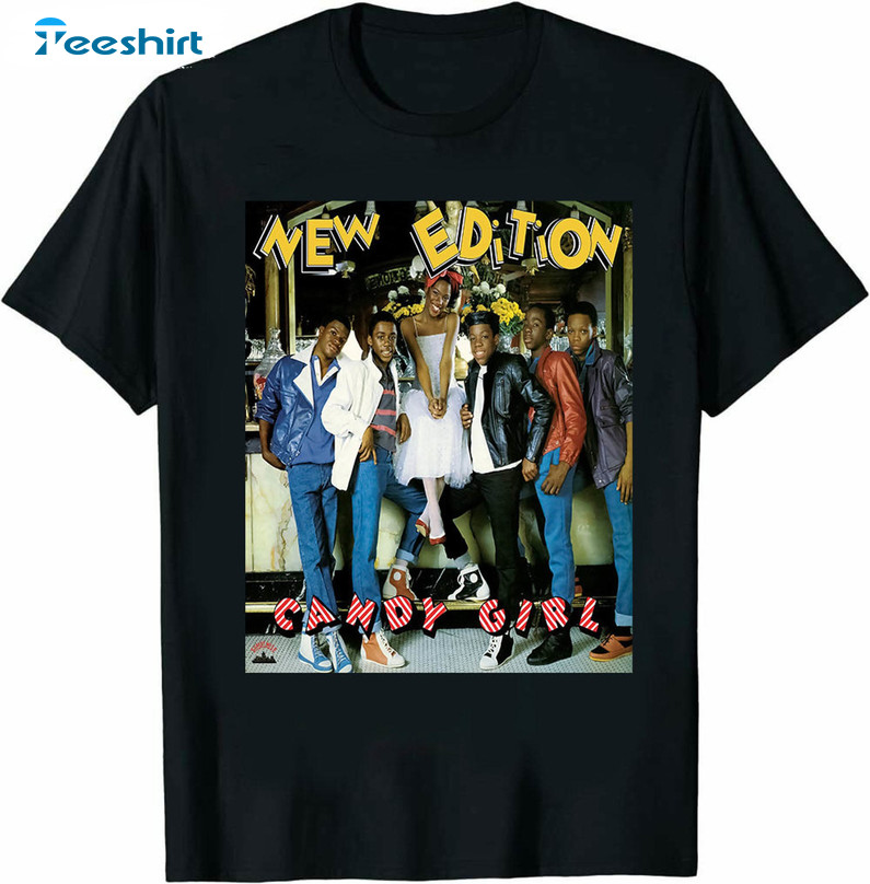 New Edition Retro Shirt, Trendy New Edition Candy Girl Short Sleeve Unisex T-shirt