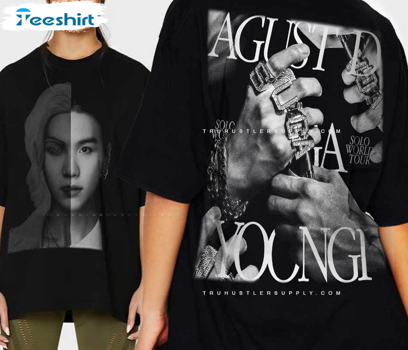Yoongi World Tour Trendy Shirt, Vintage Yoongi Short Sleeve Unisex T-shirt