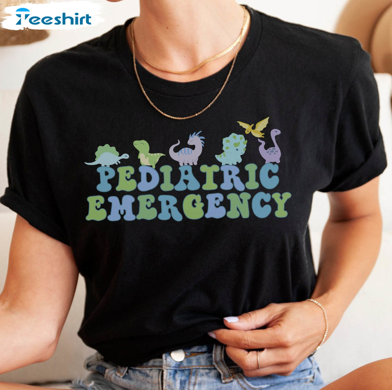 Pediatric Emergency Vintage Shirt, Emergency Department Long Sleeve Unisex T-shirt