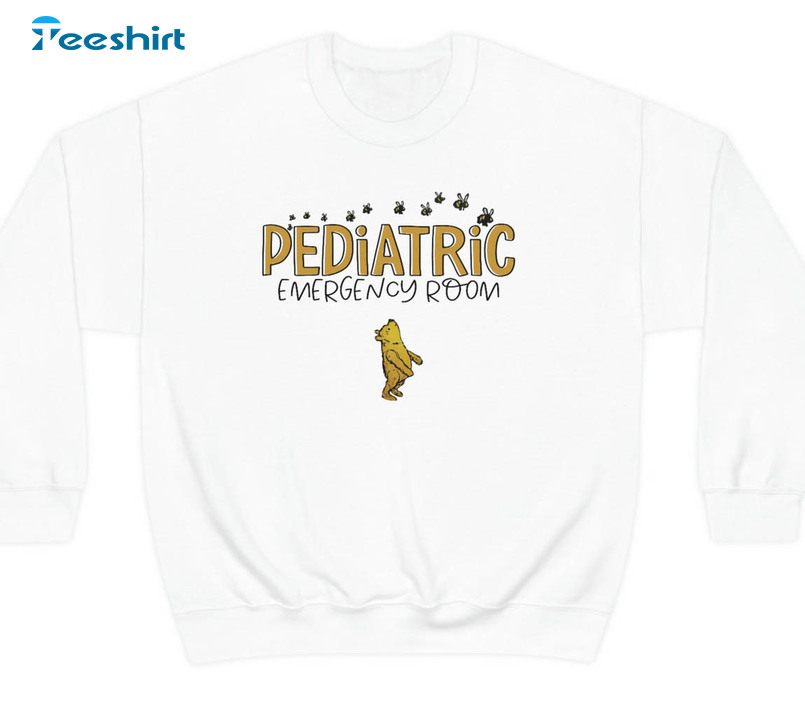 Pediatric Er Nurse Shirt, Trendy Winnie The Pooh Pediatrics Emergency Unisex T-shirt Short Sleeve