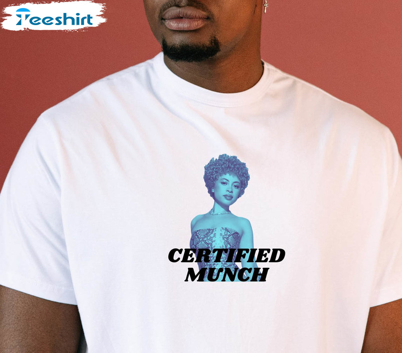 Certified Munch Ice Spice Shirt, Trendy Funny Ice Spice Short Sleeve Unisex T-shirt