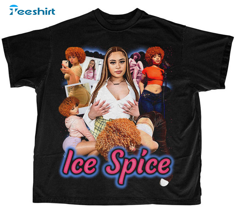 Ice Spice Munch Shirt, Vintage Hip Hop Unisex Hoodie Long Sleeve