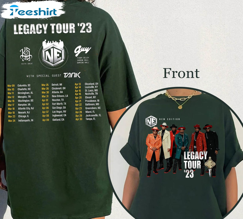 New Edition Legacy Tour 2023 Shirt, New Edition Unisex T-shirt Short Sleeve