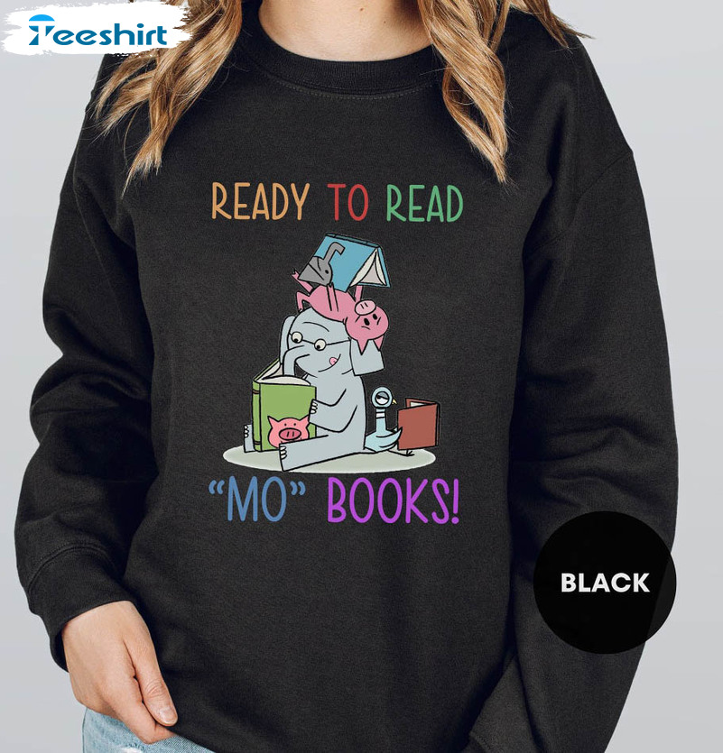 Elephant Piggie Read Mo Books Sweatshirt, Friends In Kindergarten Crewneck Unisex Hoodie