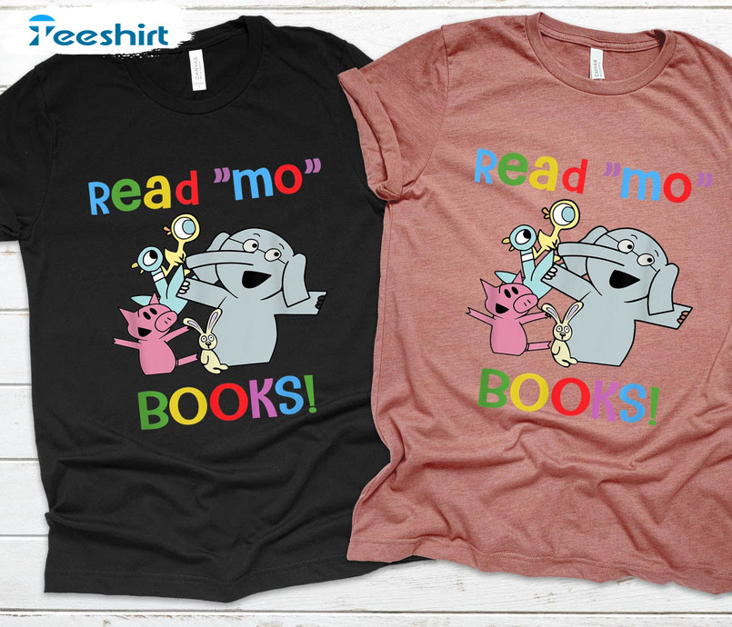 Read Mo Books Funny Shirt, Elephant And Piggie Reading Across America Week Tee Tops Unisex Hoodie