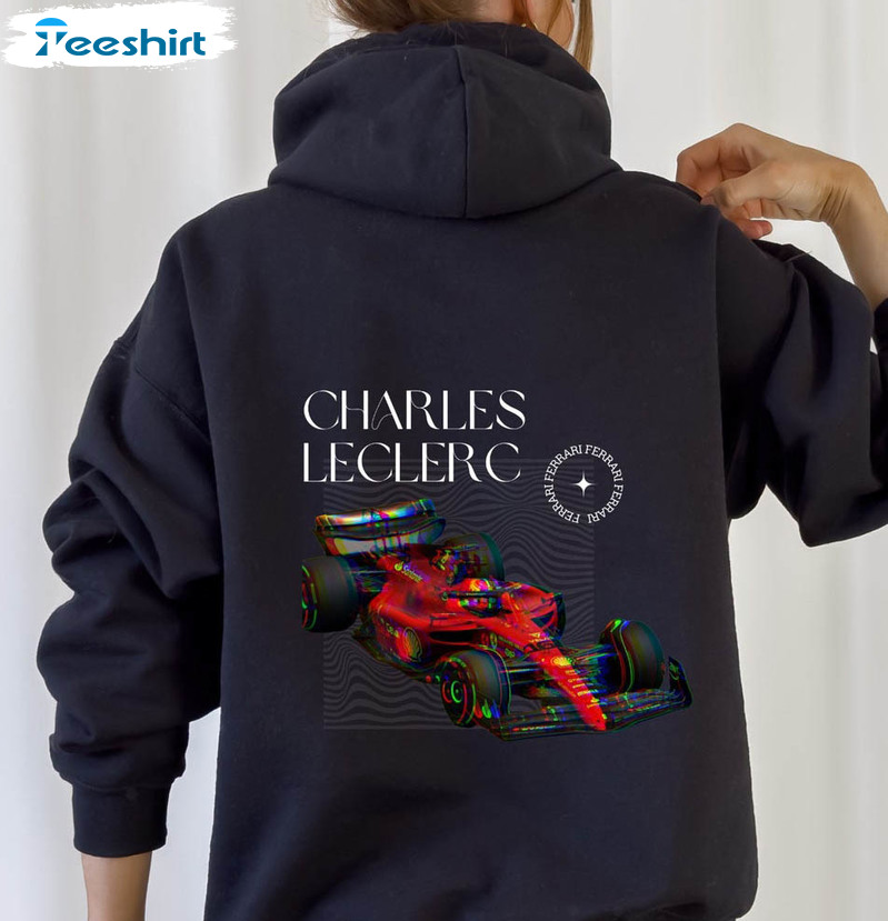 Charles Leclerc Trendy Shirt, Formula One Racing Crewneck Short Sleeve