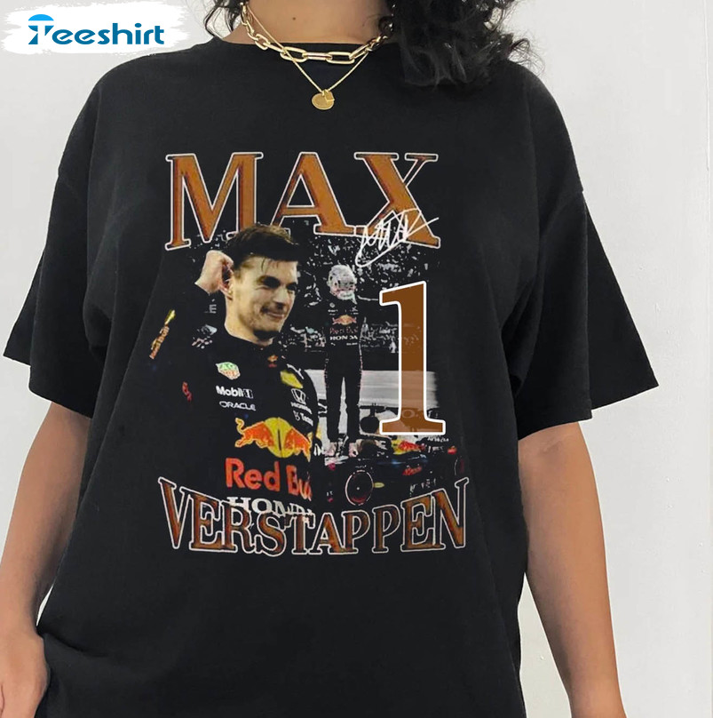 Max Verstappen Shirt, Racing F1 Player Champion Formula 1 Long Sleeve Crewneck