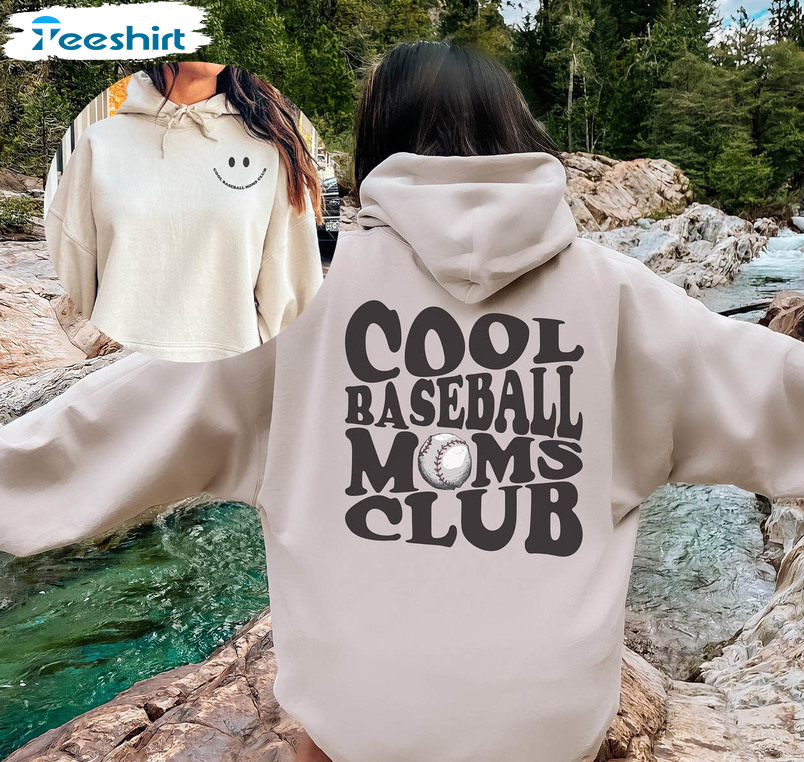 Cool Baseball Moms Club Shirt, Game Day Baseball Unisex T-shirt Long Sleeve