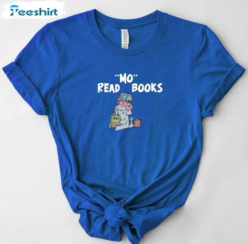 Read Mo Books Shirt, Elephant And Piggie Crewneck Short Sleeve