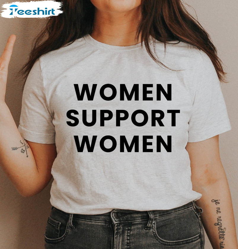 Women Support Women Vintage Shirt, Trendy Women Empowerment Unisex T-shirt Long Sleeve