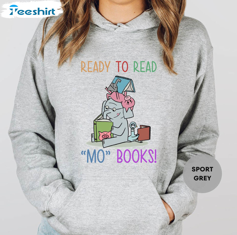 Read Me Books Elephant And Piggie Shirt, Back To School Unisex Hoodie Crewneck