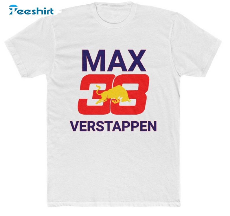 Max Verstappen Red Bull Formula 1 Shirt, Trendy Crewneck Short Sleeve