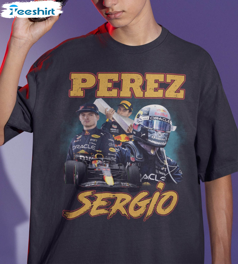 Sergio Perez Trendy Shirt, Formula Racing Unisex T-shirt Short Sleeve