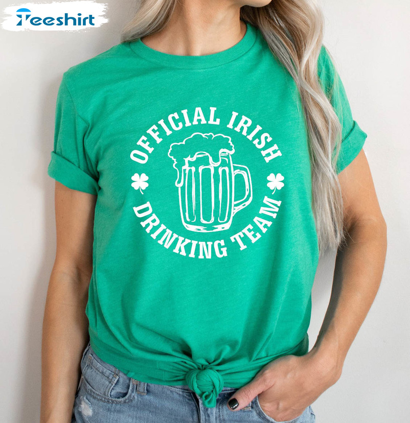 Official Irish Drinking Team Vintage Shirt, Irish Long Sleeve Unisex Hoodie