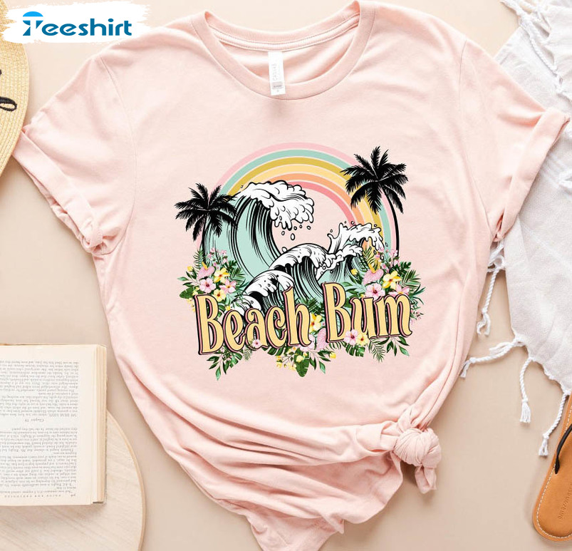 Beach Bum Funny Shirt, Summer Beach Unisex T-shirt Short Sleeve