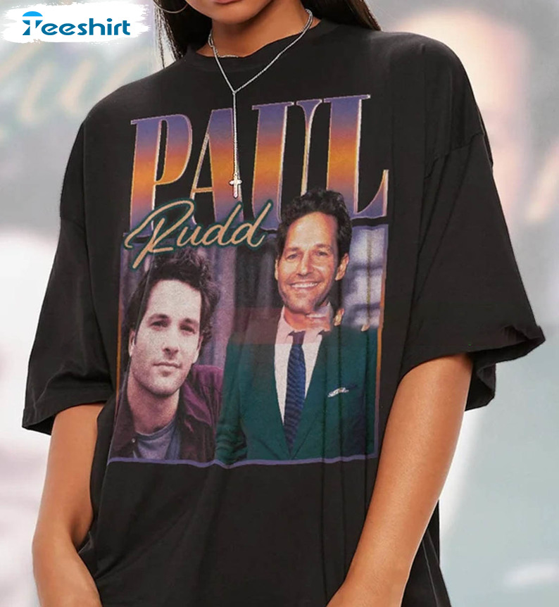 Paul Rudd Trendy Shirt, Vintage American Actor Short Sleeve Unisex T-shirt