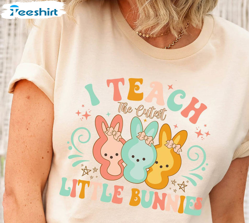 Cute I Teach The Cutest Little Bunnies Shirt, Funny Easter Unisex T-shirt Long Sleeve