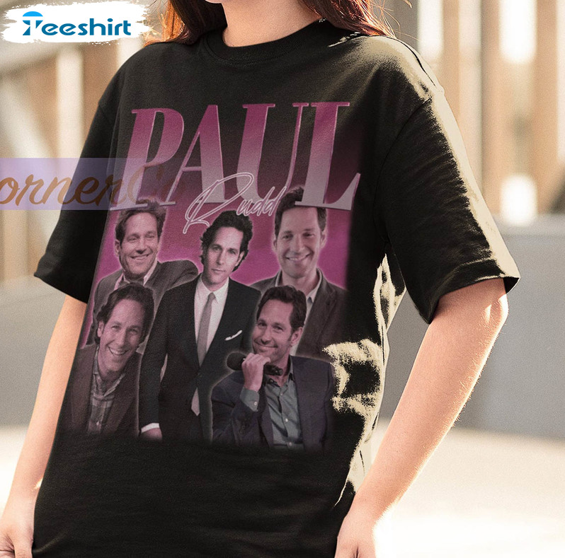 Paul Rudd Shirt, Vintage Paul Rudd Homage Crewneck Short Sleeve