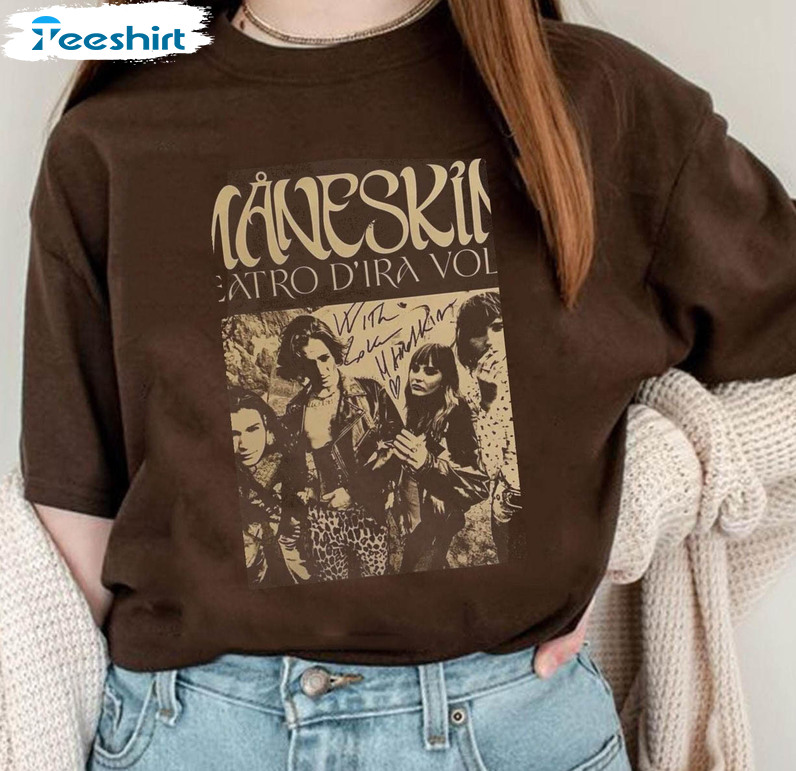 Maneskin Vintage Shirt, Maneskin Tour Unisex T-shirt Short Sleeve