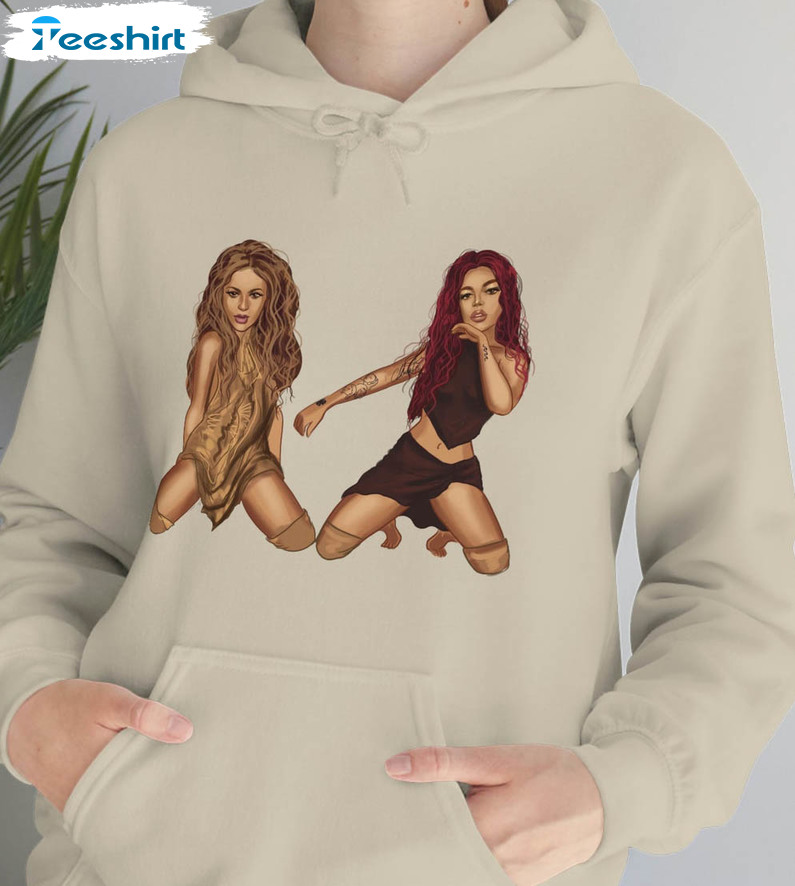 Karol G Shakira Shirt, Trendy Manana Sera Bonito Te Quedo Crewneck Unisex Hoodie