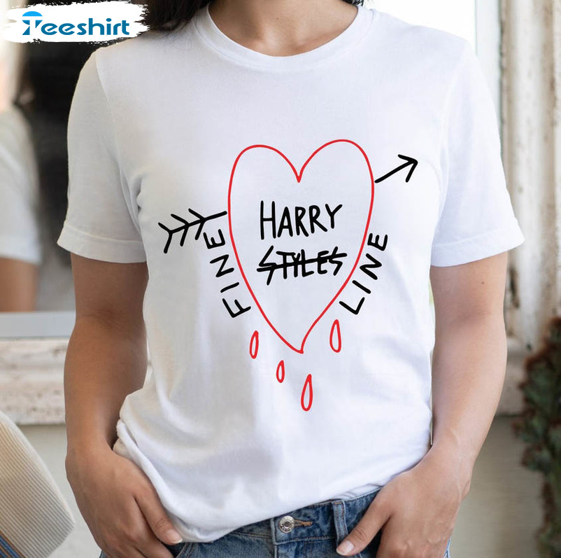 Fine Line Shirt, Trendy Harry Style Tee Tops Long Sleeve