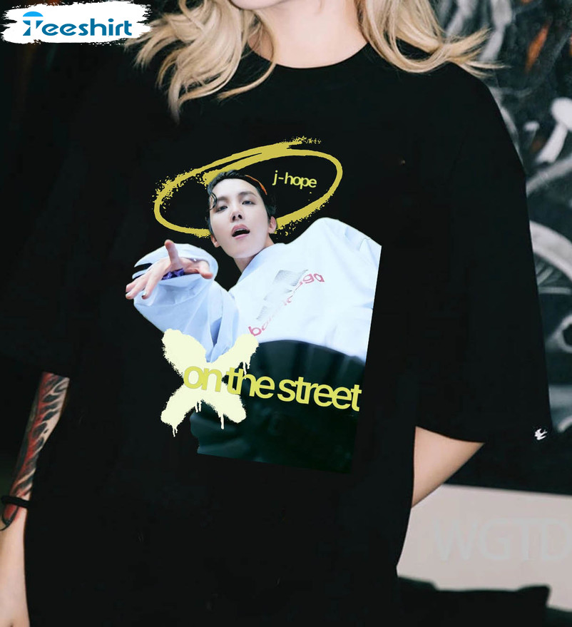 On The Street By Jhope Shirt, Bts J Hope Single Crewneck Unisex T-shirt