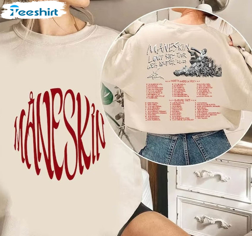 Maneskin Band Shirt , Italian Music Band Short Sleeve Sweater