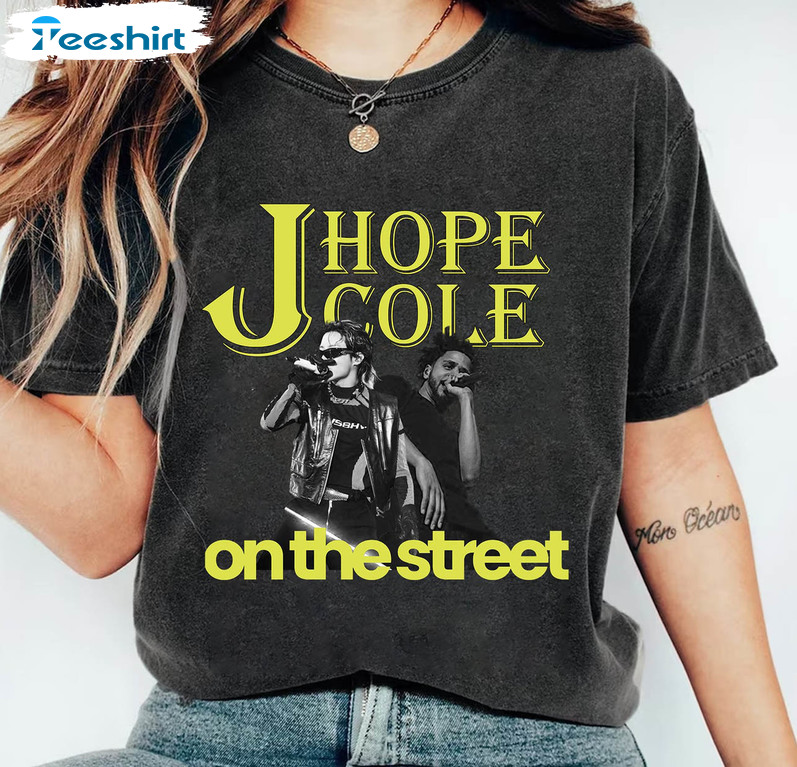 On The Street By Jhope Trendy Shirt, Bts Vintage Unisex T-shirt Short Sleeve