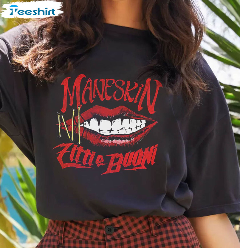 Maneskin Tour 2023 Shirt, Trendy Tee Tops Unisex T-shirt