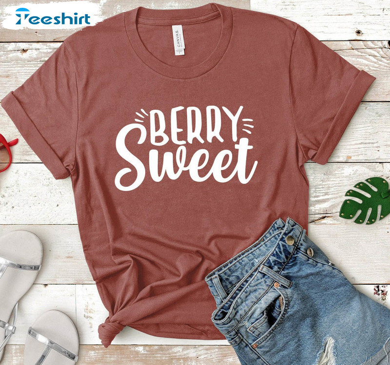 Berry Sweet Vintage Shirt, Cute Berry Tee Tops Short Sleeve