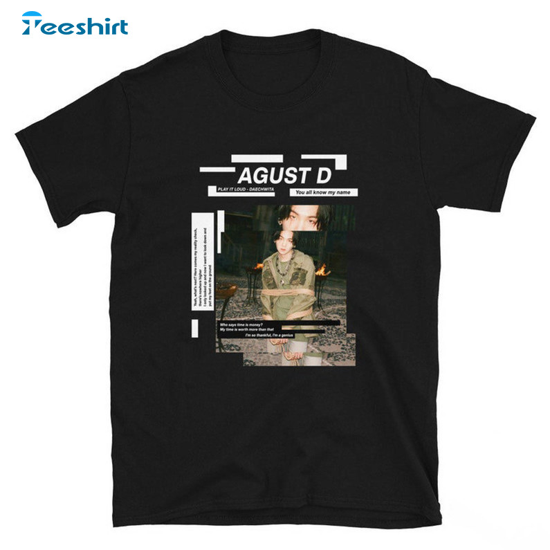 Agust D World Tour Shirt , Min Yoongi Long Sleeve Unisex Hoodie