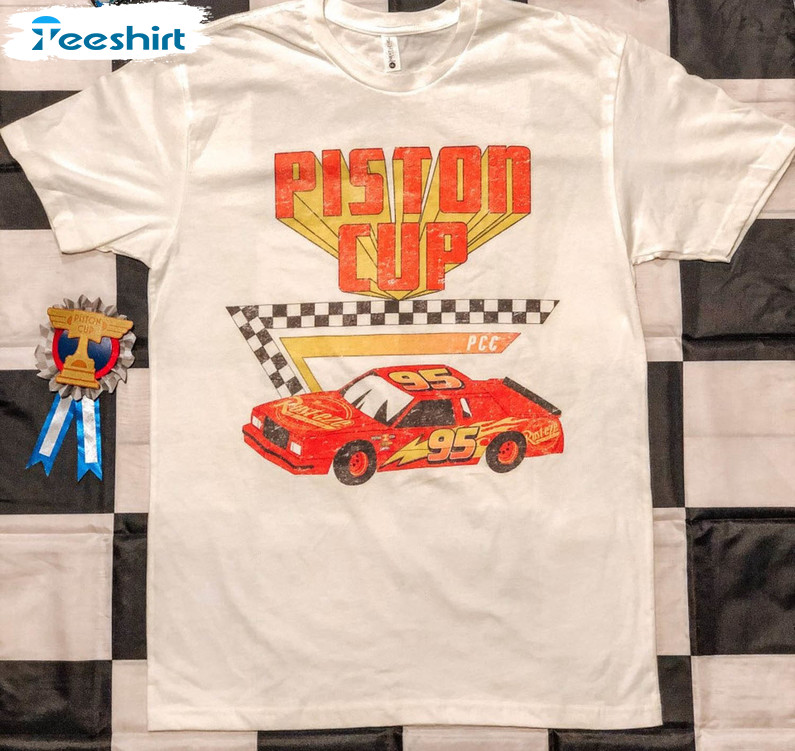 Disney Cars Piston Cup Trendy Shirt, Funny Crewneck Unisex T-shirt